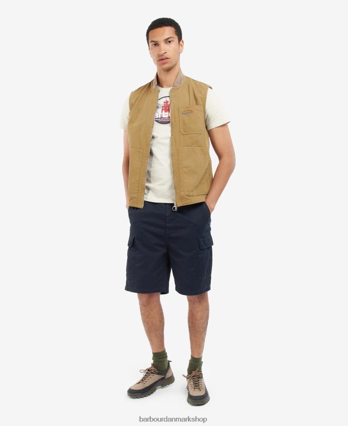 militær brun tin gilet BR2BR2236 Mænd Barbour tøj