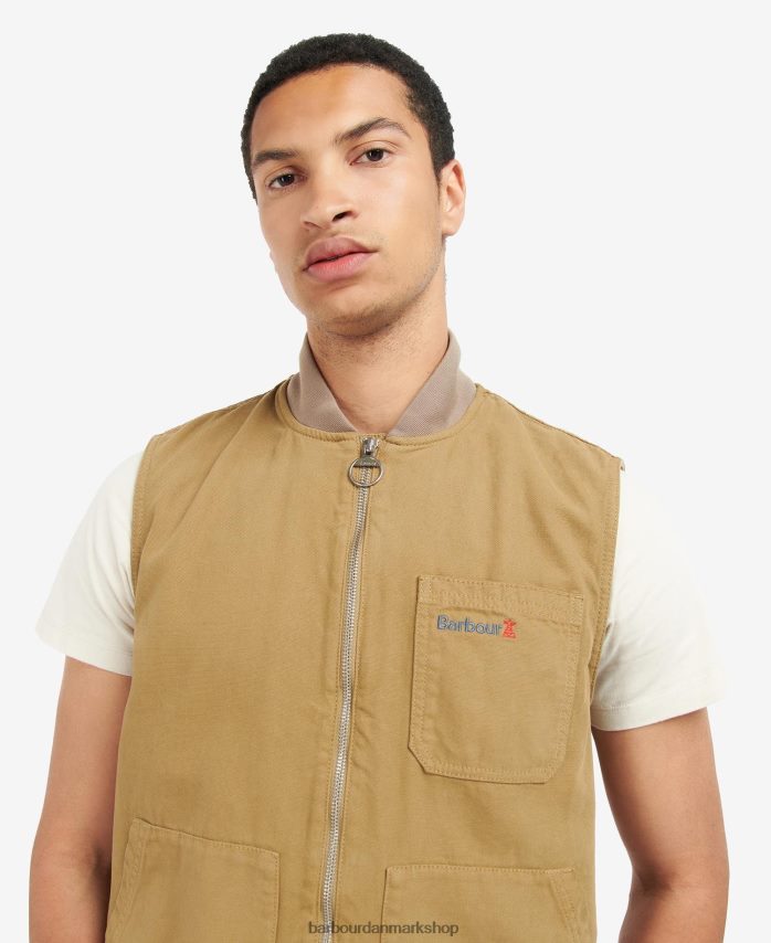 militær brun tin gilet BR2BR2236 Mænd Barbour tøj