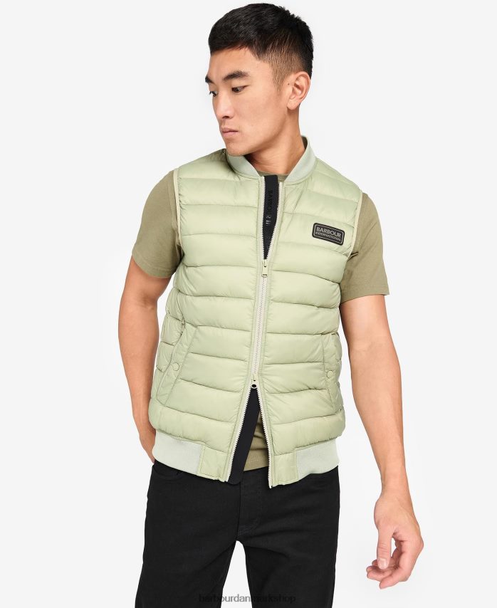 oliven elgin vatteret vest BR2BR2272 Mænd Barbour tøj