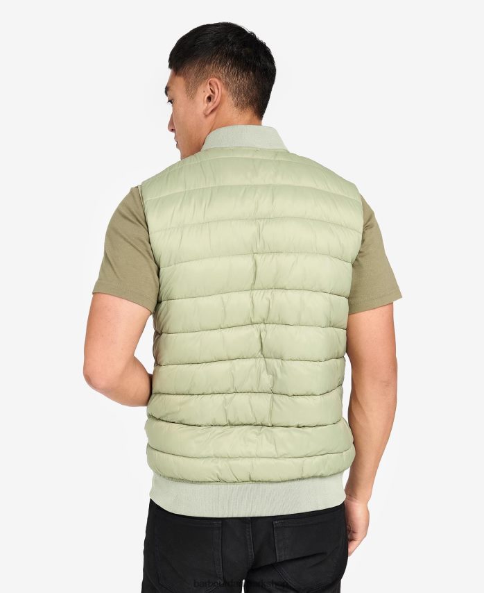 oliven elgin vatteret vest BR2BR2272 Mænd Barbour tøj