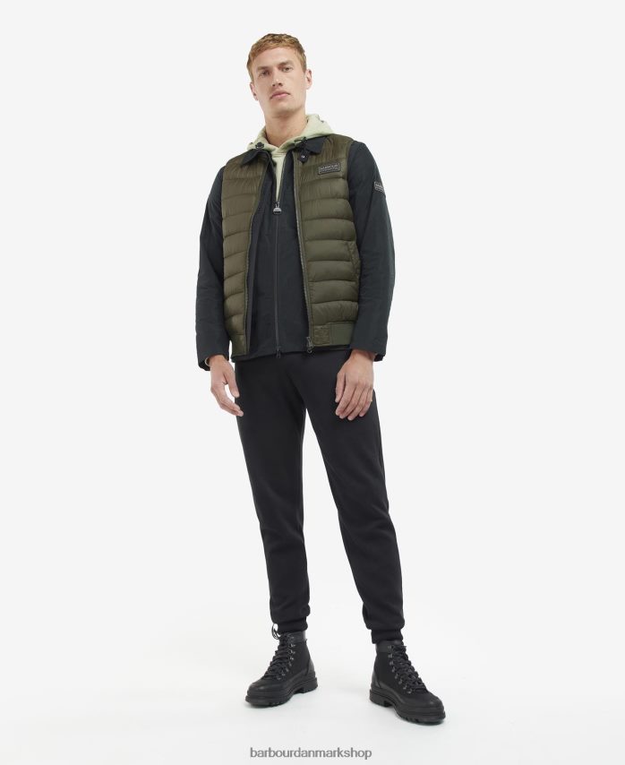 oliven elgin vatteret vest BR2BR2275 Mænd Barbour tøj