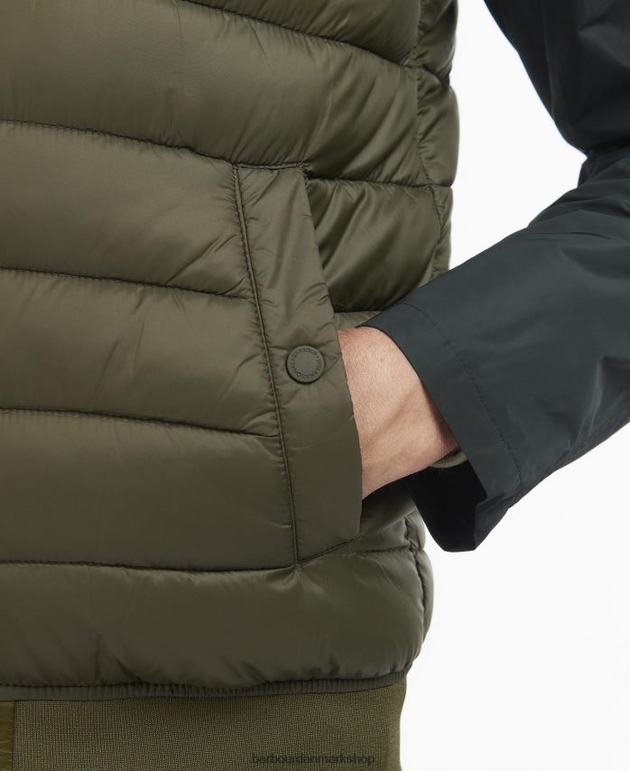 oliven elgin vatteret vest BR2BR2275 Mænd Barbour tøj