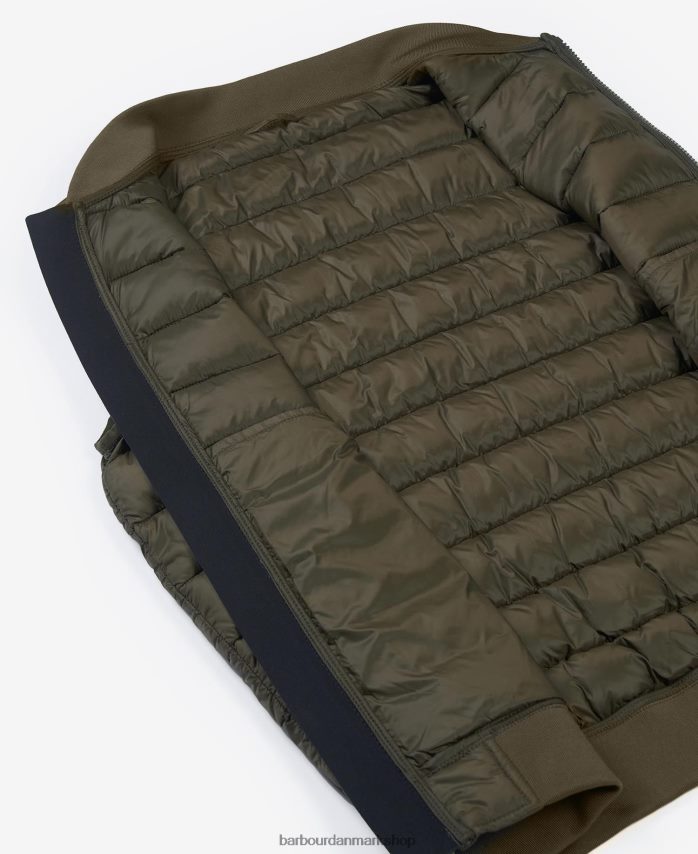 oliven elgin vatteret vest BR2BR2275 Mænd Barbour tøj