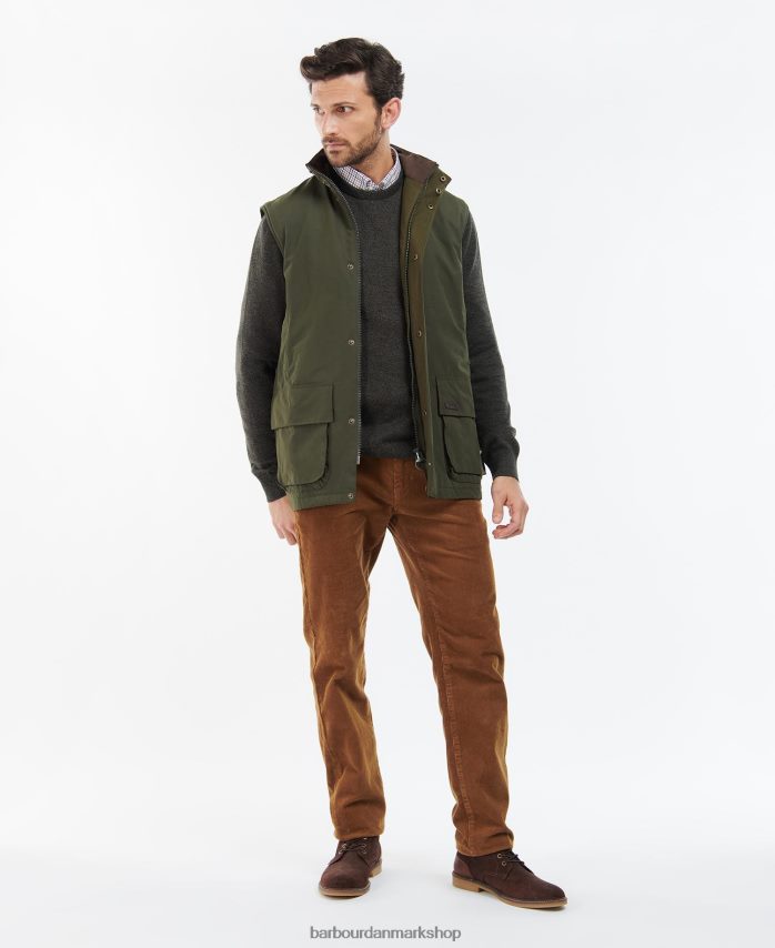 oliven farringdon gilet BR2BR2230 Mænd Barbour tøj