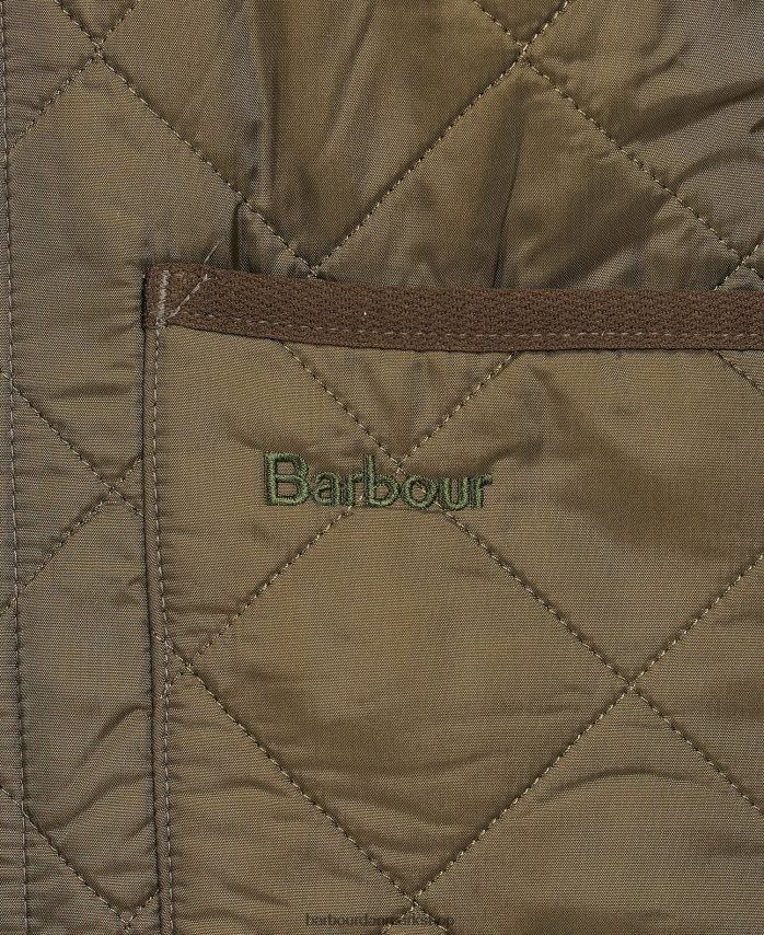 oliven polarquilt vest/foring med lynlås BR2BR22316 Mænd Barbour tøj
