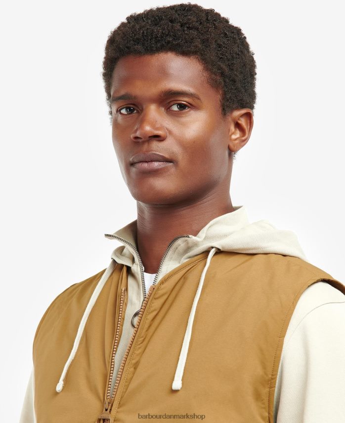 rødbrun harpen polstret vest BR2BR2243 Mænd Barbour tøj