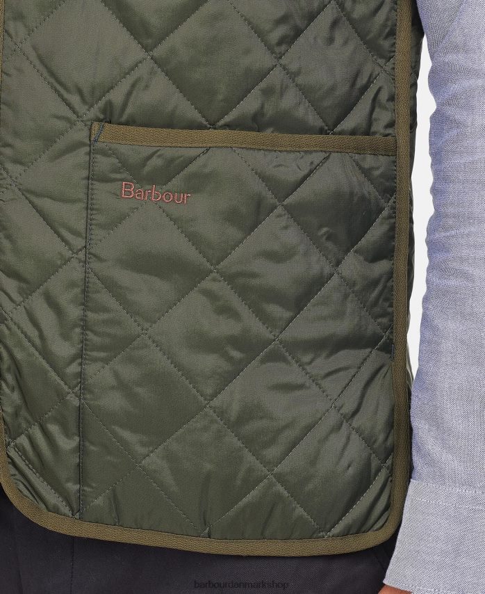 sort/moderne quiltet vest/foring med lynlås BR2BR22321 Mænd Barbour tøj