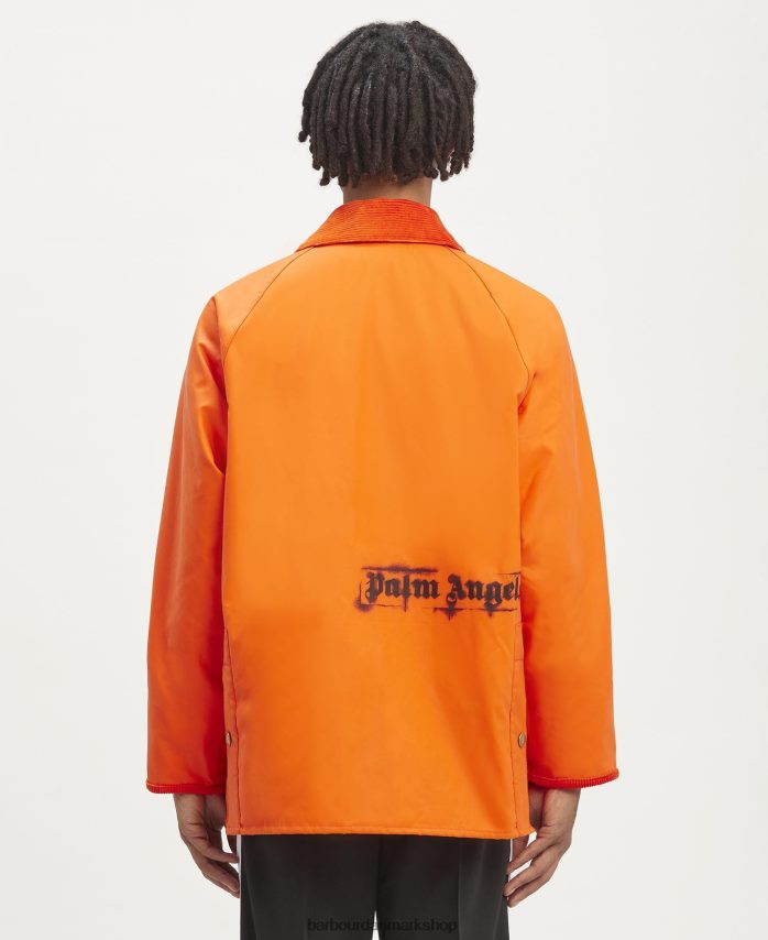 Hot pink malik bedale voksjakke BR2BR270 Mænd Palm Angels x Barbour tøj