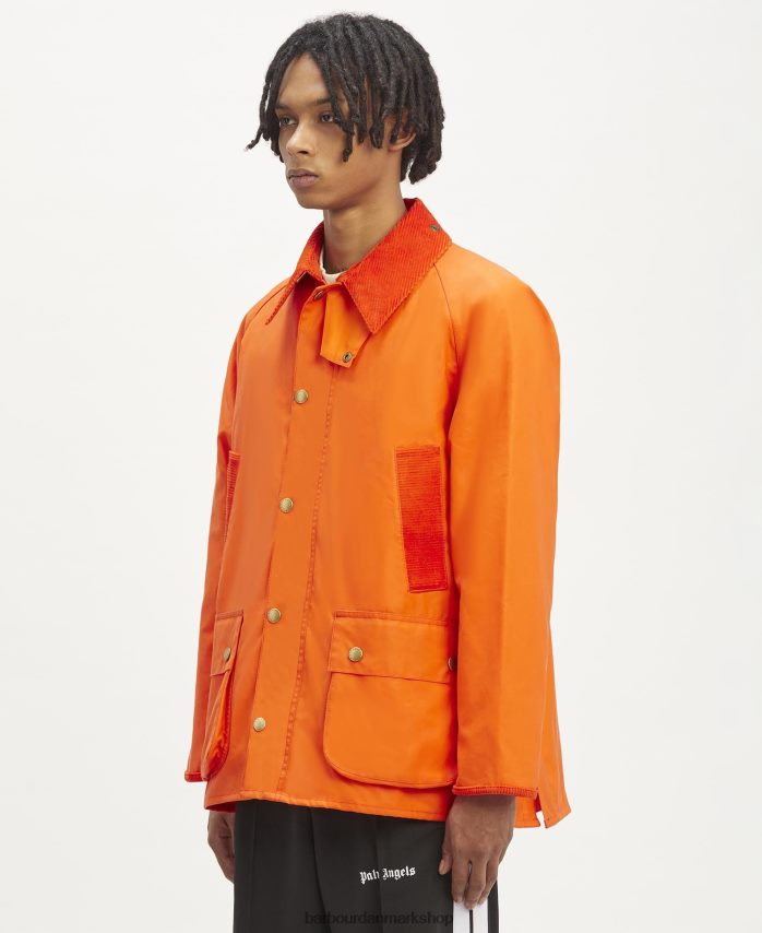 Hot pink malik bedale voksjakke BR2BR270 Mænd Palm Angels x Barbour tøj