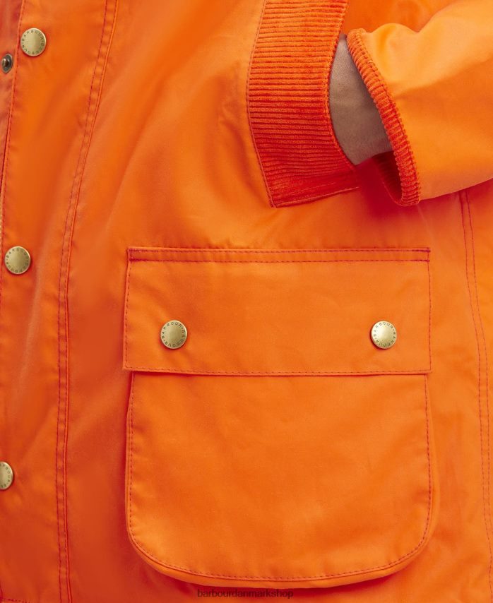 Hot pink malik bedale voksjakke BR2BR270 Mænd Palm Angels x Barbour tøj