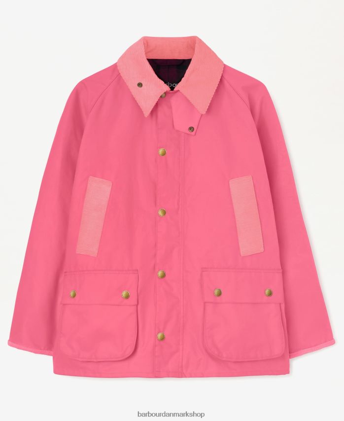 Hot pink malik bedale voksjakke BR2BR272 Mænd Palm Angels x Barbour tøj