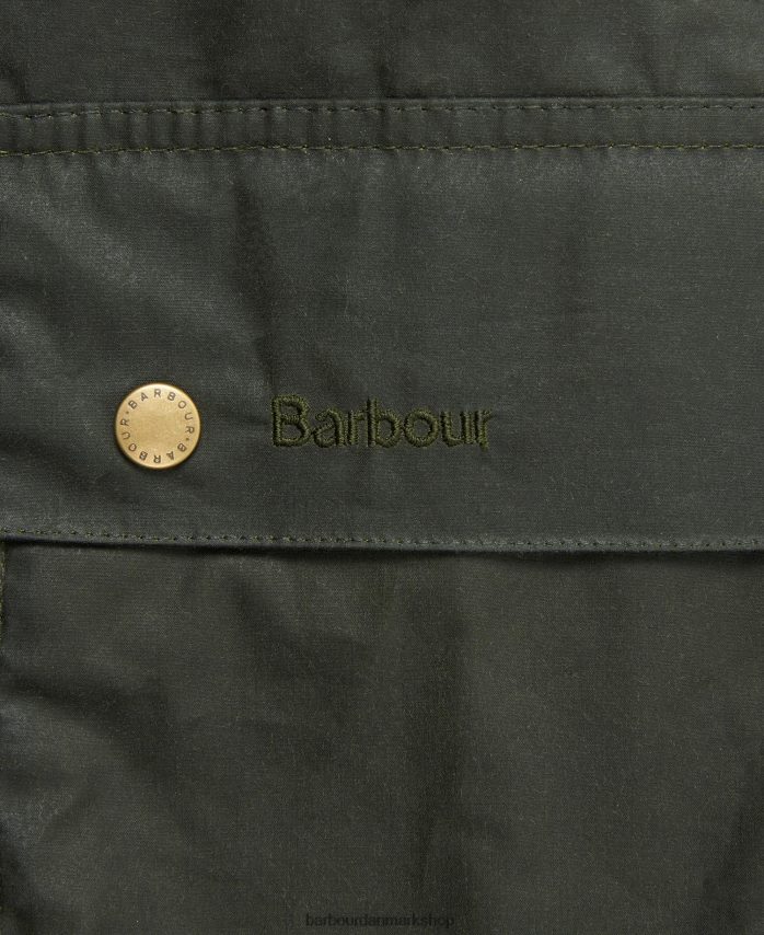 arkiv oliven let ashby-vokset jakke BR2BR217 Mænd Barbour tøj