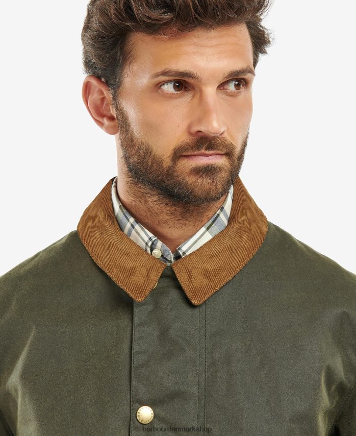 bregne/klassisk tartan Milton vokset jakke BR2BR258 Mænd Barbour tøj