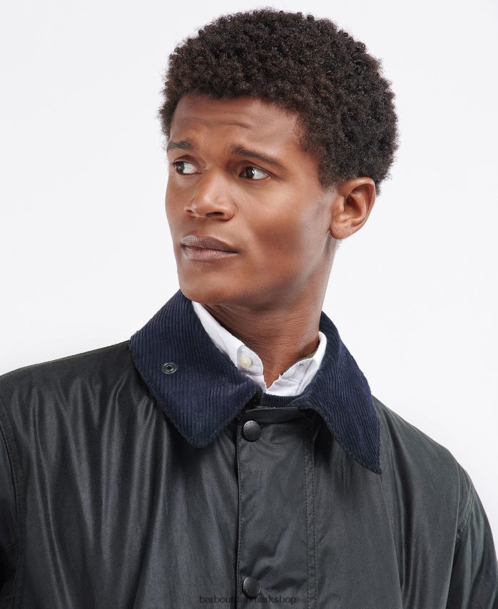 flåde border voks jakke BR2BR238 Mænd Barbour tøj