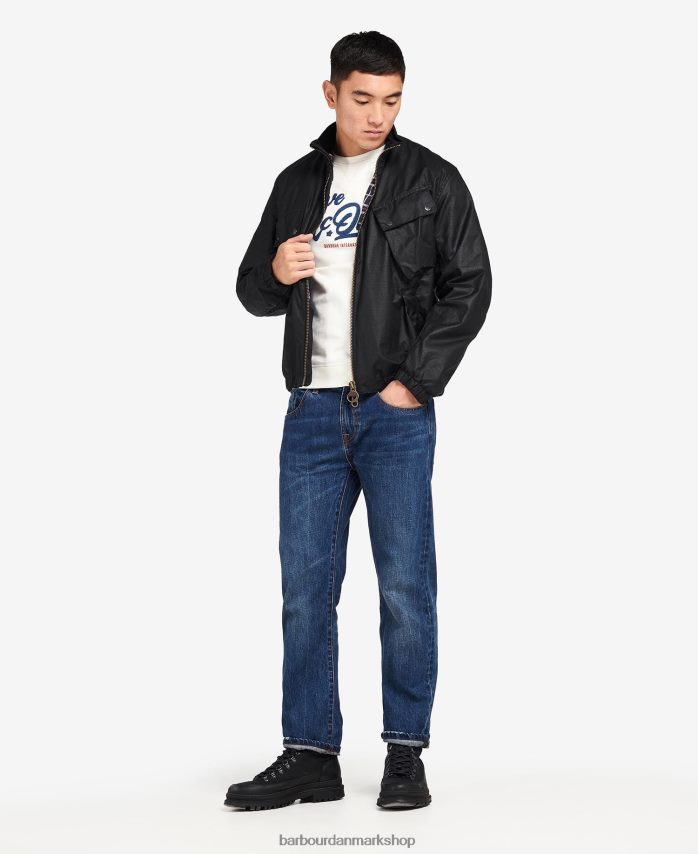 klassisk sort roslin vokset jakke BR2BR263 Mænd Barbour tøj