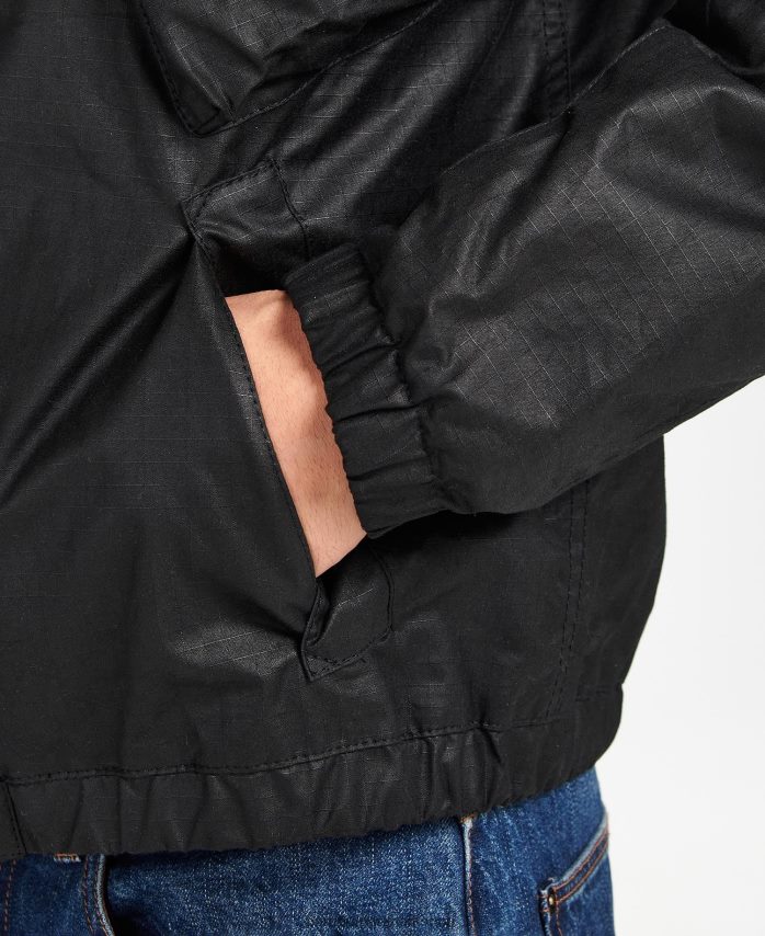 klassisk sort roslin vokset jakke BR2BR263 Mænd Barbour tøj