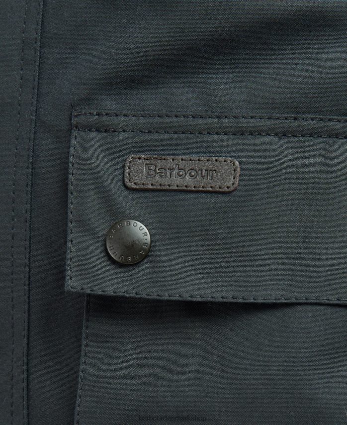 marine/flod birke tartan meldon vokset jakke BR2BR233 Mænd Barbour tøj