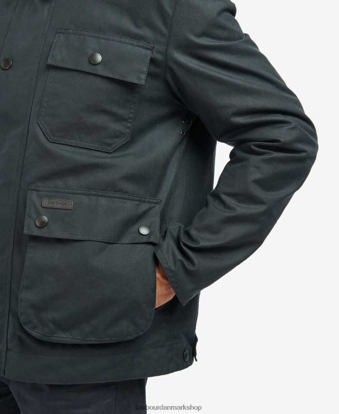 marine/flod birke tartan meldon vokset jakke BR2BR233 Mænd Barbour tøj