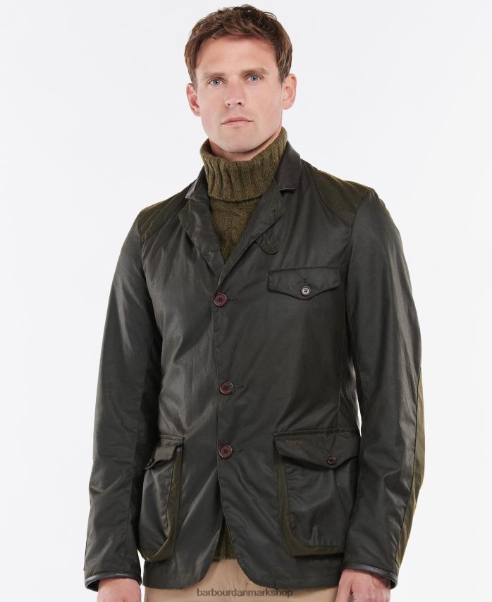 oliven beacon sports voks jakke BR2BR228 Mænd Barbour tøj