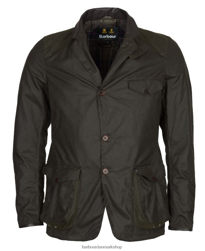 oliven beacon sports voks jakke BR2BR228 Mænd Barbour tøj