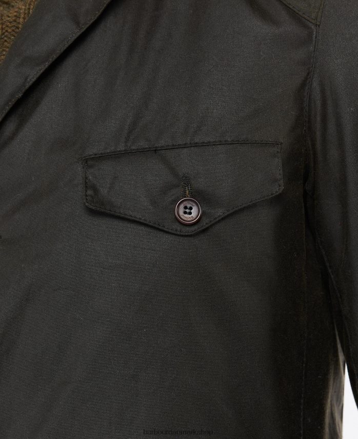 oliven beacon sports voks jakke BR2BR228 Mænd Barbour tøj