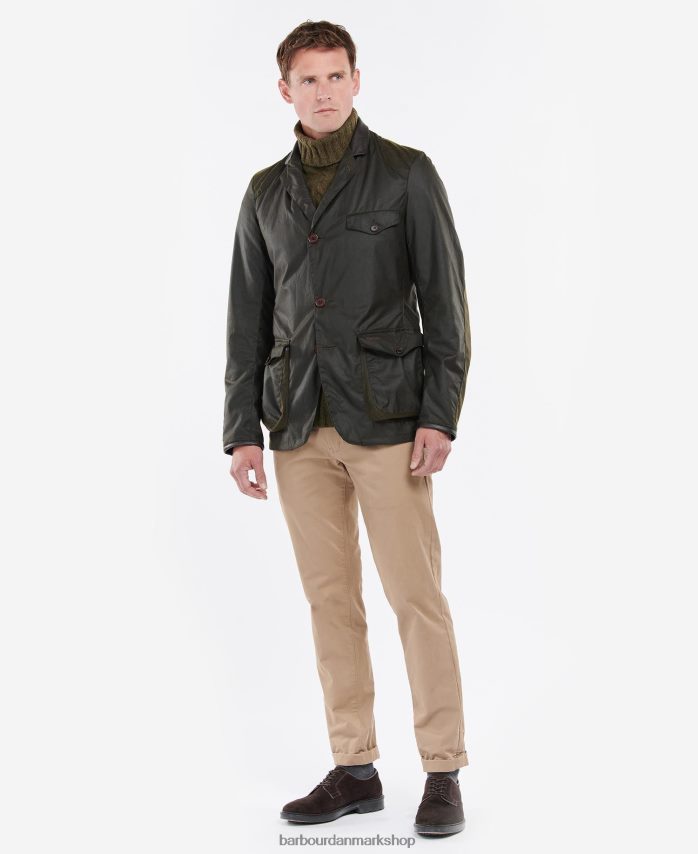 oliven beacon sports voks jakke BR2BR228 Mænd Barbour tøj