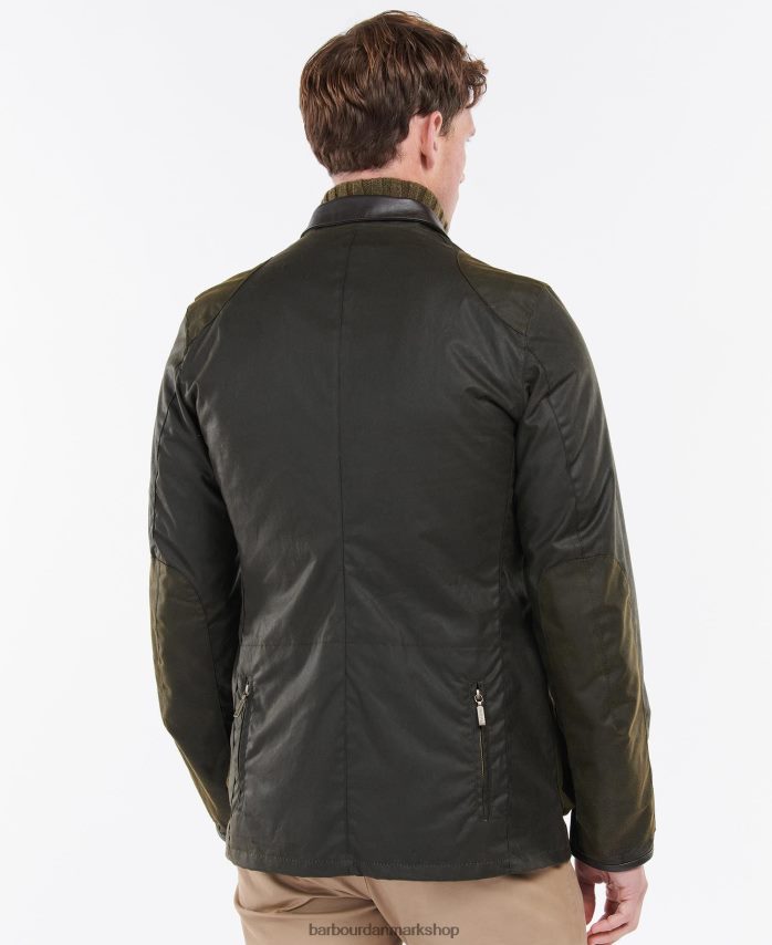 oliven beacon sports voks jakke BR2BR228 Mænd Barbour tøj
