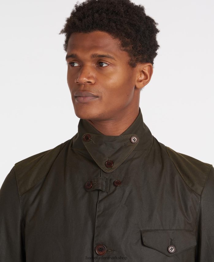 oliven beacon sports voks jakke BR2BR228 Mænd Barbour tøj
