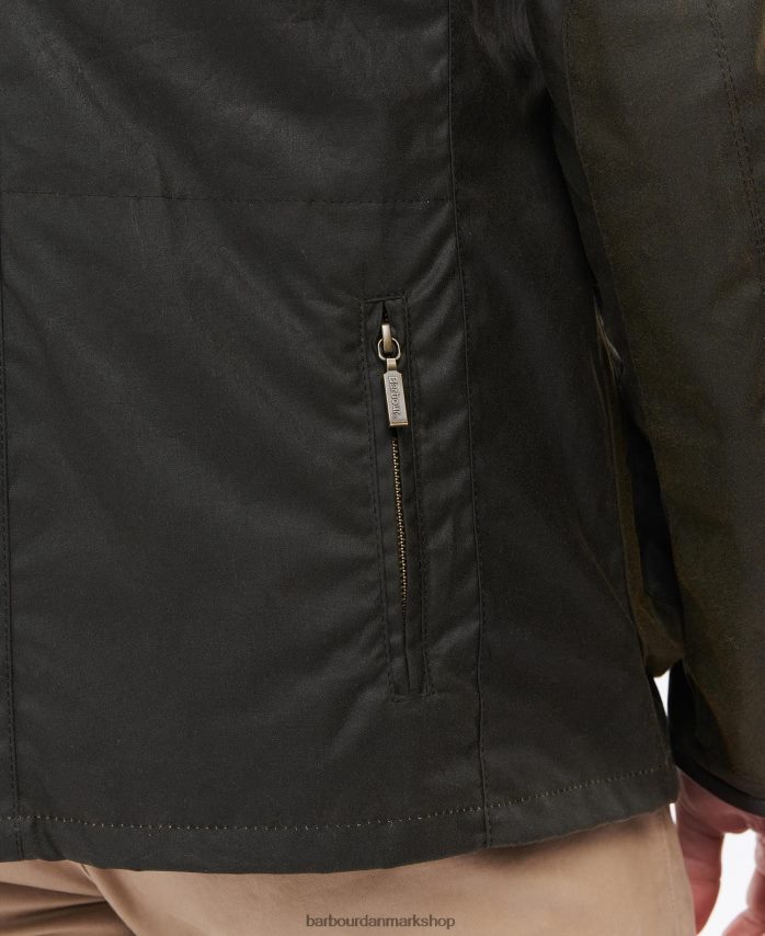 oliven beacon sports voks jakke BR2BR228 Mænd Barbour tøj