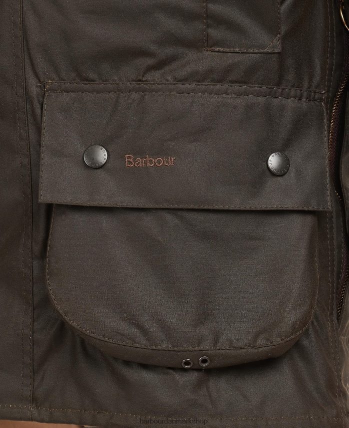 oliven klassisk beaufort voksjakke BR2BR21 Mænd Barbour tøj