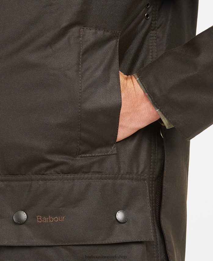 oliven klassisk beaufort voksjakke BR2BR21 Mænd Barbour tøj