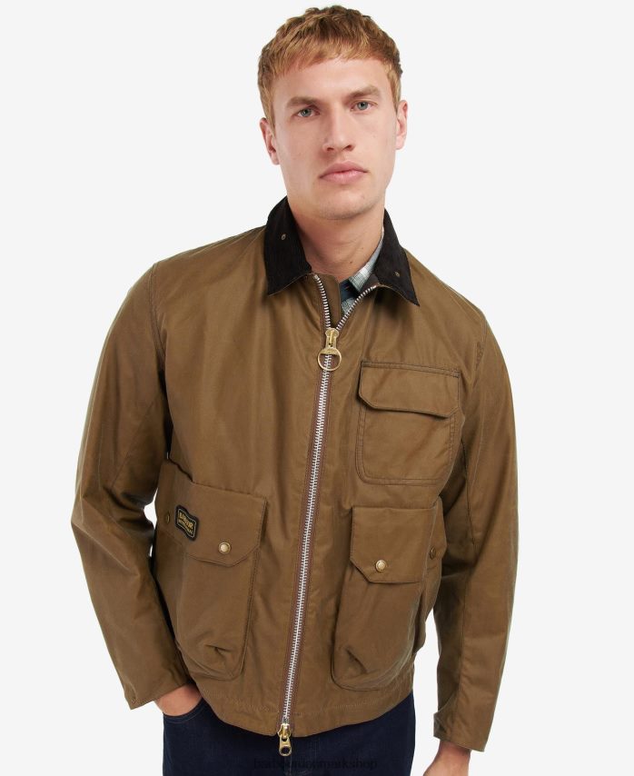 sand harlow vokset jakke BR2BR264 Mænd Barbour tøj