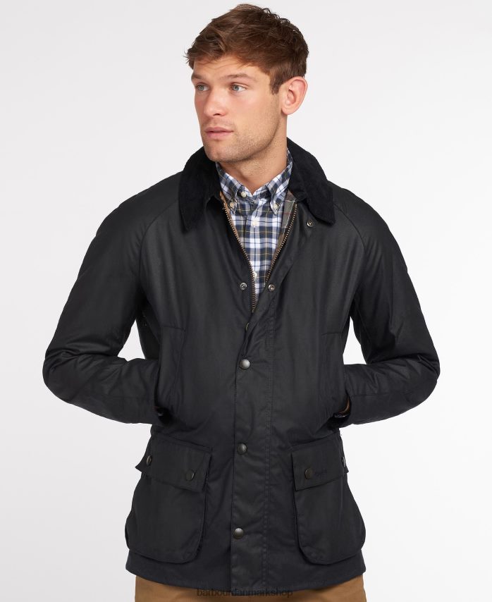 sort ashby voksjakke BR2BR25 Mænd Barbour tøj