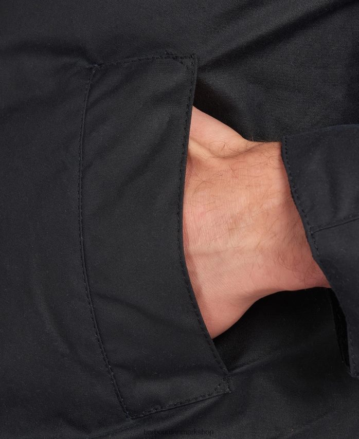 sort ashby voksjakke BR2BR25 Mænd Barbour tøj