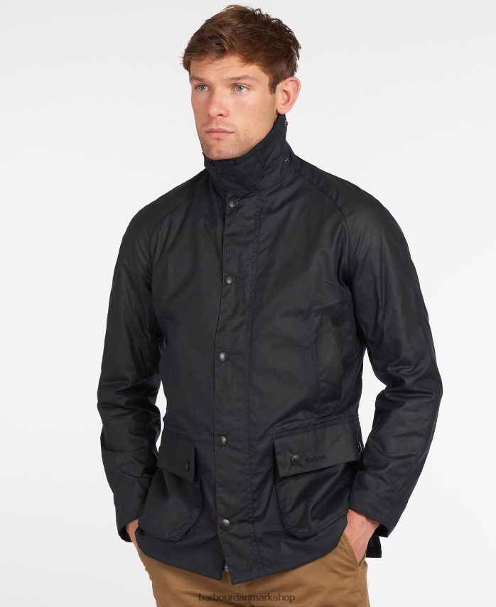 sort ashby voksjakke BR2BR25 Mænd Barbour tøj