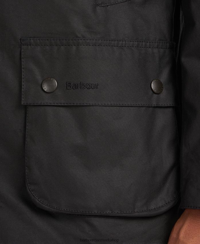 sort ashby voksjakke BR2BR28 Mænd Barbour tøj