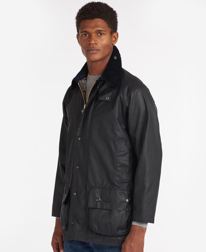 sort beaufort voks jakke BR2BR210 Mænd Barbour tøj