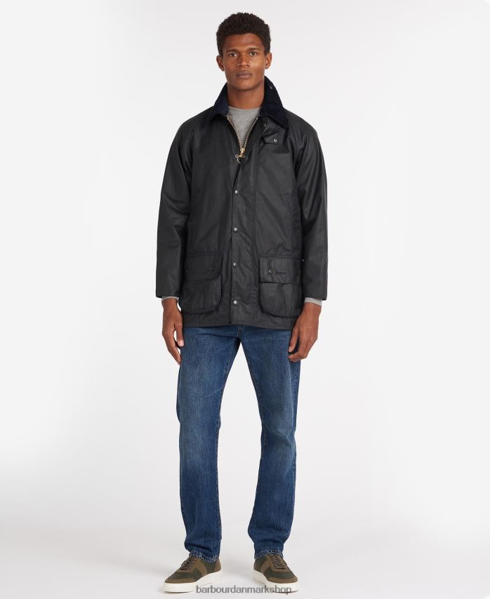 sort beaufort voks jakke BR2BR210 Mænd Barbour tøj