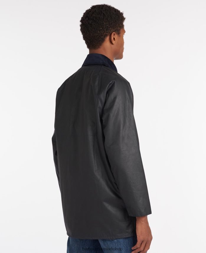 sort beaufort voks jakke BR2BR210 Mænd Barbour tøj