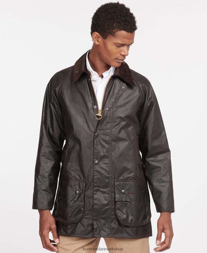 sort beaufort voks jakke BR2BR239 Mænd Barbour tøj