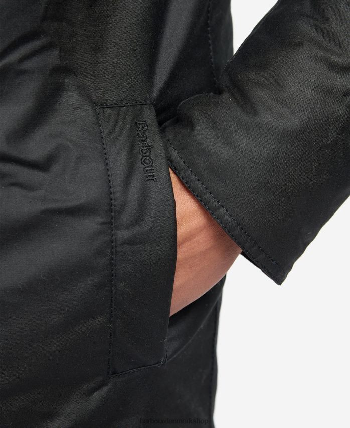 sort/cordovan kenstone voksjakke BR2BR271 Mænd Barbour tøj
