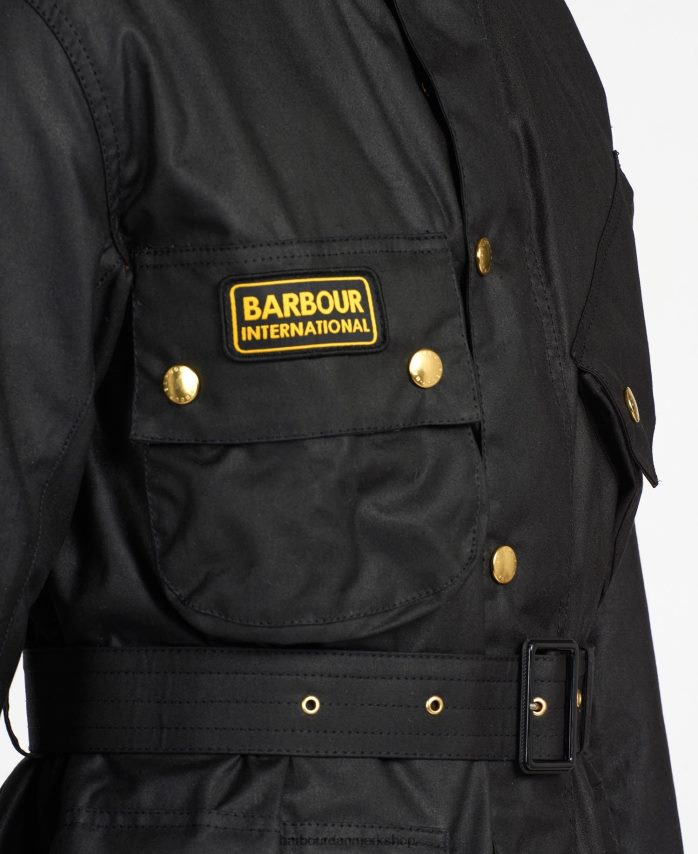 sort original vokset jakke BR2BR27 Mænd Barbour tøj
