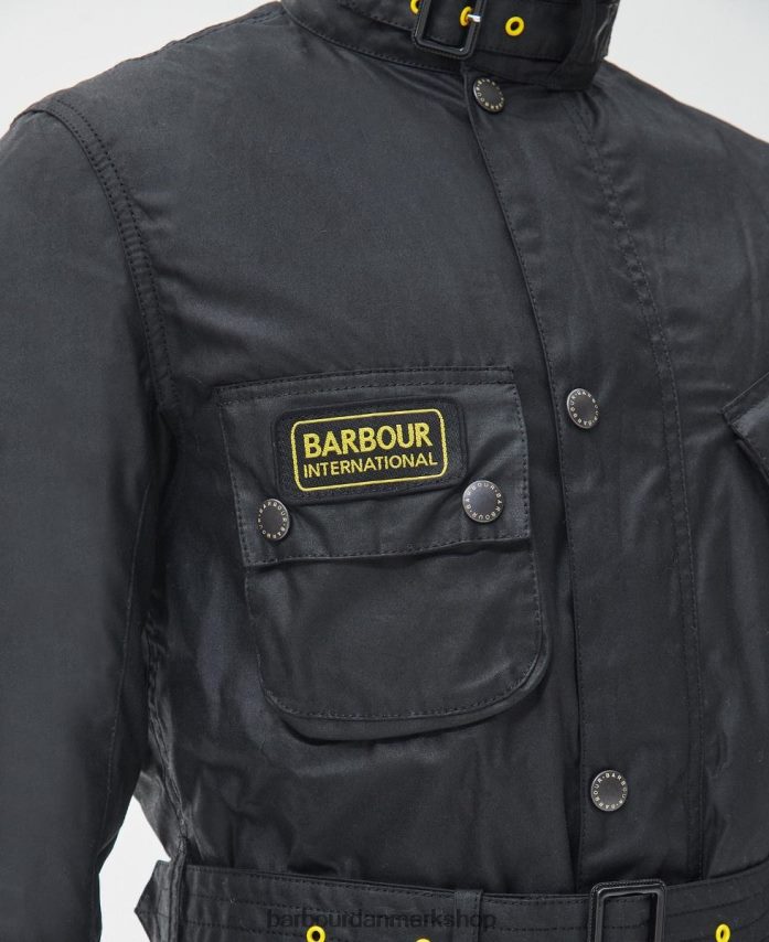 sort slank international voksjakke BR2BR214 Mænd Barbour tøj
